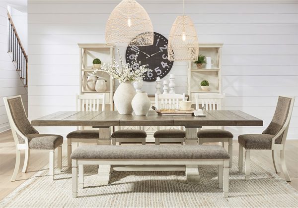 Bolanburg Two-Tone 8pc. Trestle Dining Set