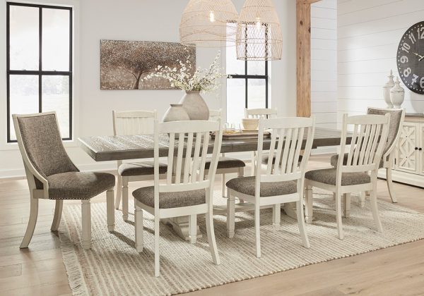 Bolanburg Two-Tone 9pc. Trestle Dining Set