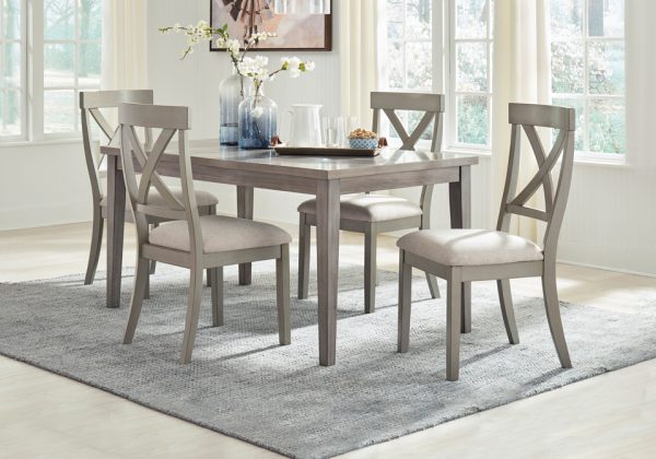 Parellen Gray 5pc. Dining Set