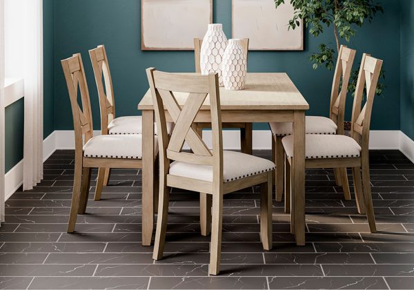 Sanbriar Light Brown 7pc. Dining Set