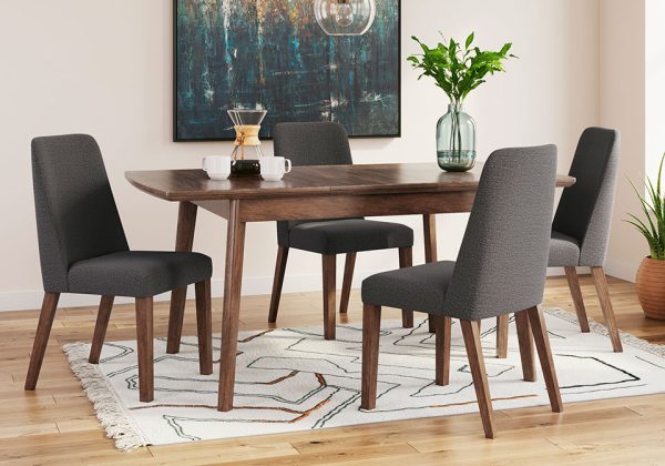 Lyncott Charcoal 5pc. Rect. Dining Set