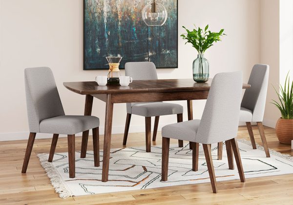 Lyncott Gray 5pc. Rect. Dining Set