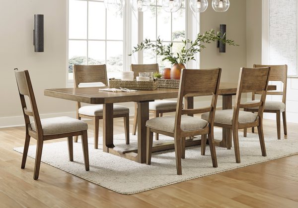 Cabalynn Light Brown 7pc. Dining Set