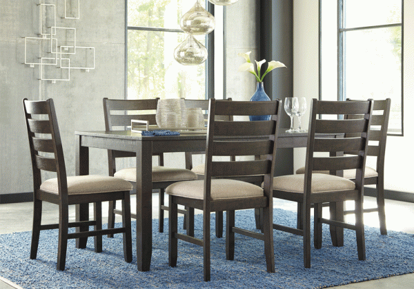 Rokane Brown 7pc. Dining Set