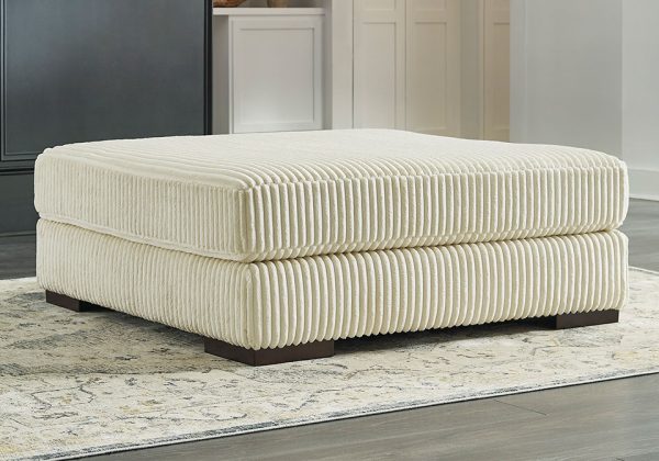 Lindyn Ivory Oversized Accent Ottoman