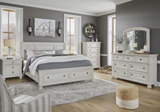 Robbinsdale White Queen Storage Bedroom Set