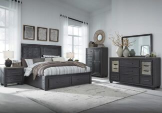 Foyland Black King Storage Bedroom Set