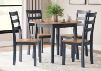 Gesthaven Two-Tone Blue 5pc. Round Dining Set