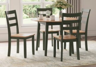 Gesthaven Two-Tone Green 5pc. Round Dining Set