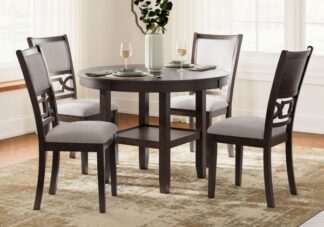 Langwest Brown 5pc. Round Dining Set