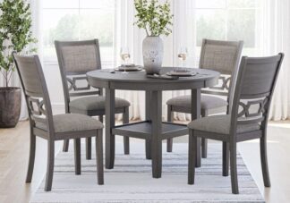 Wrenning Gray 5pc. Round Dining Set