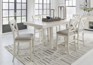 Robbinsdale Antique White 7pc. Counter Height Dining Set