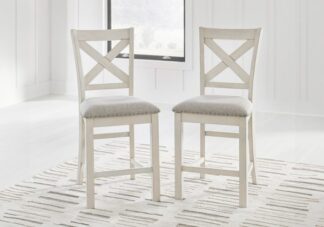 Robbinsdale Antique White Counter Height Barstool - 2pk