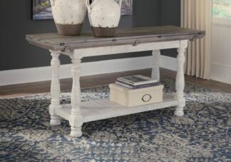 Havalance Two-Tone Flip Top Sofa Table