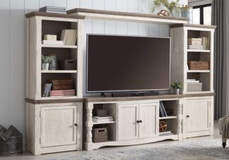Havalance Two-Tone 4pc. Entertainment Center