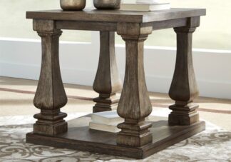 Johnelle Gray Rectangular End Table
