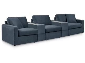 Modmax 5-Piece Modular Performance Fabric Sectional with Storage Consoles