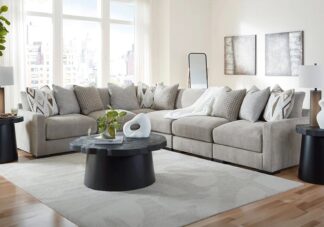 Aslan Court Flax 6pc. RAF Chaise Sectional