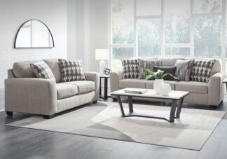 Avenal Park Flannel Sofa Set