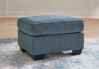 Cashton Blue Ottoman