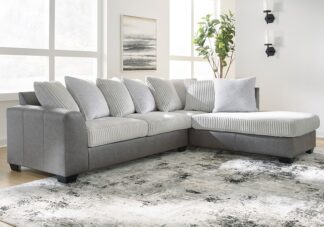 Clairette Court Alloy 2pc. RAF Chaise Sectional