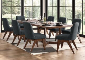 Dilenno Dark Brown 9pc. Dining Set