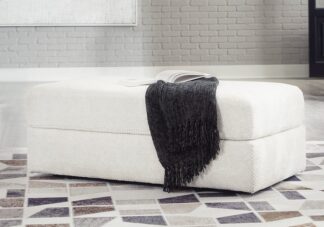 Karinne Linen Oversized Accent Ottoman