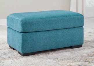Keerwick Teal Ottoman