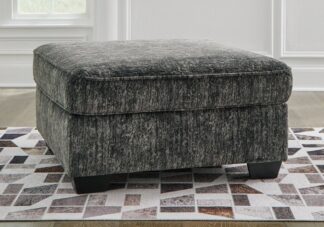 Lonoke Gunmetal Oversized Accent Ottoman