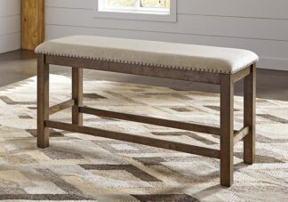 Moriville Two-Tone Counter Height Dining Bench