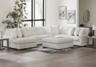 Stupendous Alloy 5pc. LAF Chaise Sectional