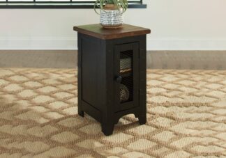 Valebeck Black/Brown Chairside End Table