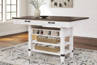 Valebeck Two-Tone Counter Height Table