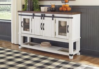 Valebeck Two-Tone Dining Room Server