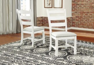 Valebeck White Dining Upholstered Chair