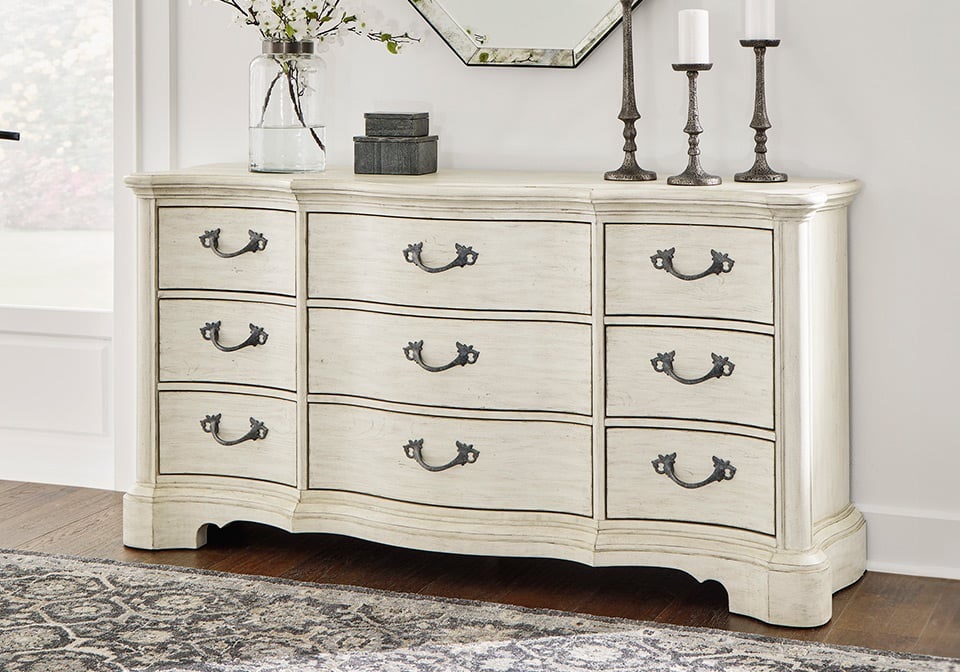 Arlendyne Antique White Dresser - Goodman Creek Furniture & Appliance