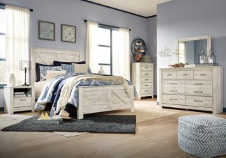 Bellaby Whitewash Queen Crossbuck Bed Set