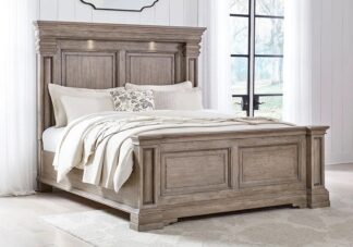 Blairhurst Light Gray King Panel Bed