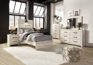 Cambeck Whitewash Twin Panel Bedroom Set
