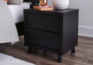 Danziar Black Night Stand