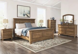 Feddinger Brown Queen Panel Bed Set