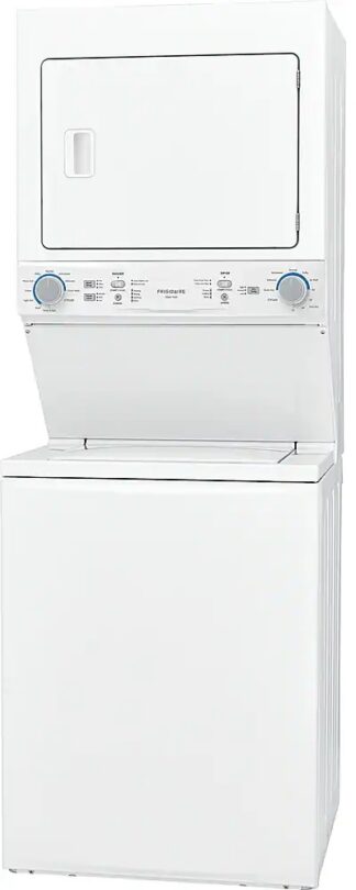 Frigidaire - 3.9 Cu. Ft. Top Load Washer and 5.5 Cu. Ft. Electric Dryer Laundry Center with MaxFill - White