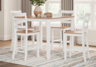 Gesthaven Two-Tone White 5pc. Counter Height Dining Set