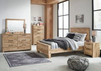 Hyanna Tan Full Panel Bedroom Set
