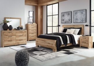 Hyanna Tan King Panel Bedroom Set