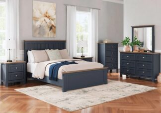 Landocken Two-Tone Queen Panel Bedroom Set