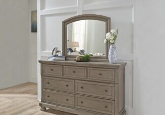 Lettner Light Gray Bedroom Mirror