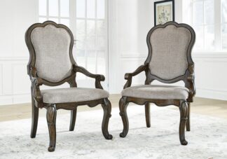 Maylee Dark Brown Dark Brown Arm Chair