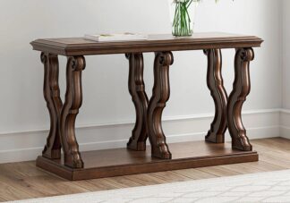 Maylee Dark Brown Sofa Table