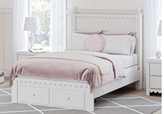 Mollviney White Full Panel Storage Bed
